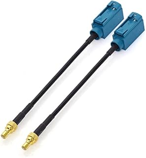 Eightwood DAB Aerial FaKra to SMB Cable Fakra SMB Cable Fakra Z Female to SMB Adapter Cable RG174 10cm 2 Pieces Compatible for DAB Car Aerial FM Aerial DAB Antenna Car Radio In-car DAB Alpine