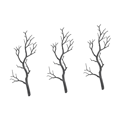 EXCEART 3 Piezas Árbol Con Rama Artificial Negra Seca - Ramas Decorativas para Jarrones Grandes y Pieza Central - Fujieda AST Plástico