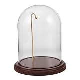 Zerodeko Cupola in Vetro Trasparente per Orologi da Tasca con Base, 7x4