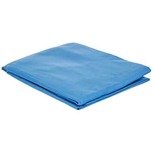 Amazon Basics Handdoeken, microvezel, blauw, 180 x 90 cm (badhanddoek) 80 x 40 cm (handdoek)