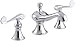 KOHLER K-16102-4-CP Revival Widespread Lavatory Faucet, Polished Chrome