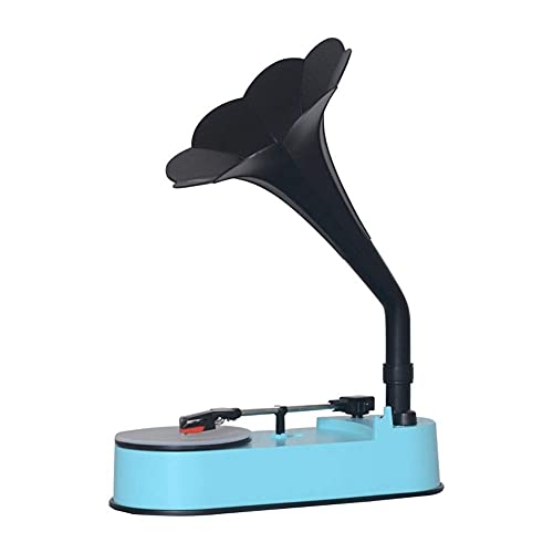Tourne-Disque, boîte à Musique rétro Tourne-Disque avec Haut-Parleur à klaxon pour enregistrements 33/45 TR/Min, Prise en Charge de Mini Gramophone (Bleu Taille Unique) - Les Beatles, Paul McCartney, John Lennon, RIngo Starr, George Harrison Tourne-Disque, boîte à Musique rétro Tourne-Disque avec Haut-Parleur à klaxon pour enregistrements 33/45 TR/Min, Prise en Charge de Mini Gramophone (Bleu Taille Unique)