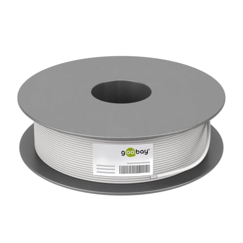 Goobay 94223 CAT 6 Câble Réseau, S/FTP (PiMF), Blanc, 100 m Longueur