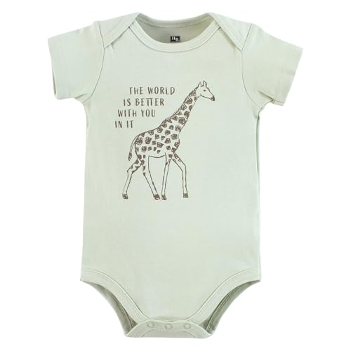 Image of Hudson Baby Unisex Baby Cotton Bodysuits 5-pack
