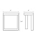 Sonneman Inside Out? Glass Glow? LED Sconce - Textured Gray