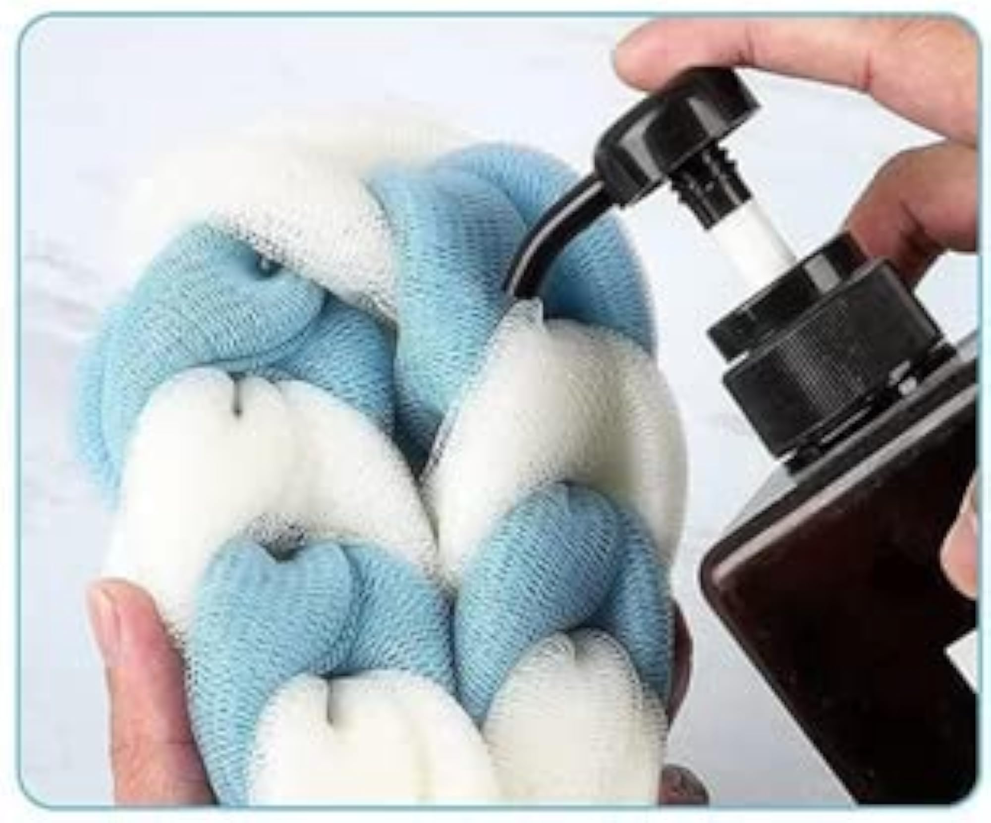 Long Bath Loofah for Back Scrubbing, Multicolor Gift for Her