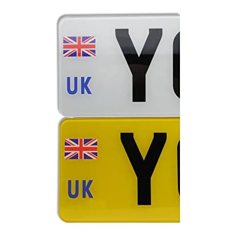 UK Number Plate with Union Jack Flag/Valid to Drive in Europe/EU Cover