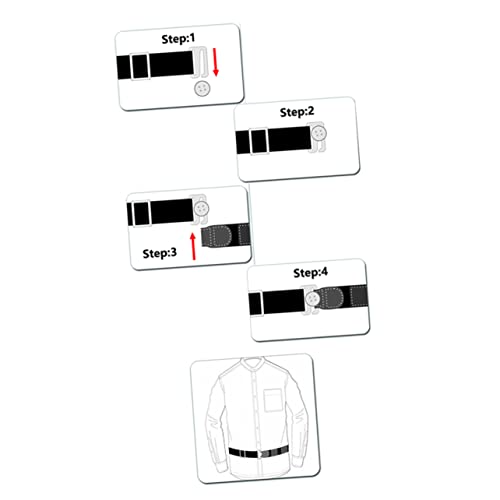 Ciieeo Camisa Masculina Camisas Sociais Para Homens Gola Para Homens Cinto De Camisa Titular Cinto C