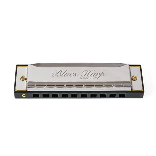 Professional Blues Harp Diatonic Harmonica, 10-Hole C Key, Sleek Design with Protective Case for Professional Player & Beginner, Gift for Family, Friends, Adult, Students - Les Beatles, Paul McCartney, John Lennon, RIngo Starr, George Harrison Professional Blues Harp Diatonic Harmonica, 10-Hole C Key, Sleek Design with Protective Case for Professional Player & Beginner, Gift for Family, Friends, Adult, Students – Image 3