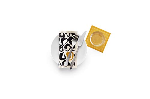 MY DRAP Formal Food Recycled Cotton Luncheon Napkin, Animal Print, 12 Units per roll