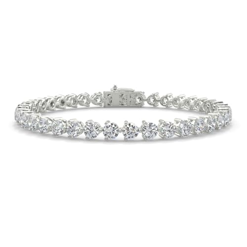 BFD D/VS Lab Grown Diamond 3 Prong Tennis Bracelets For Women in ...