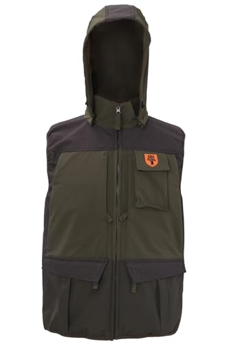 fratelliditalia.org Gilet smanicato caccia verde quattro grandi tasche carniere sul retro con zip Colore verde Taglia XL