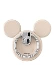 ディズニー スマホリング iPhone/Android対応 360度回転 バンカーリング ミッキーアイコン (ベージュ)【リングホルダー 落下防止 スタンド スマートフォン リング ホールドリング】