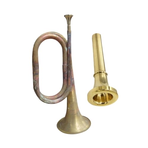 DYNWAVE Blowing Bugle Music Instrument Professional Cavalry Trumpet Marching Bugle for