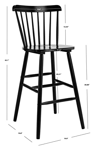 Safavieh-Home-Collection-Galena-Spindle-Back-Black-Bar-30-inch-Stool-Set-of-2 Safavieh Home Collection Galena Spindle Back Black Bar 30 inch Stool Set of 2