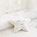 LIYDENG Cojín de peluche con diseño de luna y gota de agua para decoración de la habitación (color: estrella blanca)