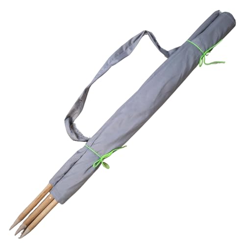 Aves-24 Windschutz 5m für Strand Garten See Meer SICHTSCHUTZ Wind Zaun Schutz Blickschutz Camping (Einfarbig - Grau)