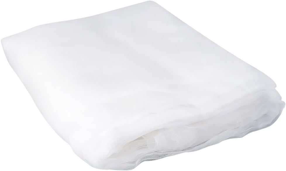 60 Mesh Garden Netting, 9.8×32.8FT Insect Nettings Plants Cover White Bird Netting Barrier for Plant Vegetables Fruits Flowers Tree Blueberry Greenhouse Protection