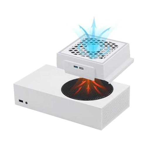 Mcbazel Ventiladorpara Xbox Serie S con LED RGB, 2 Puertos USB, 3 Niveles de Velocidad Ajustable | Ya disponible en tu tienda friki favorita! En mundofriki.es!