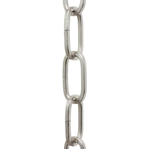 Image of RCH Hardware CH-S62-45-BN-10 Steel Chandelier Chain 7 Gauge, Brushed Nickel (10 Feet)