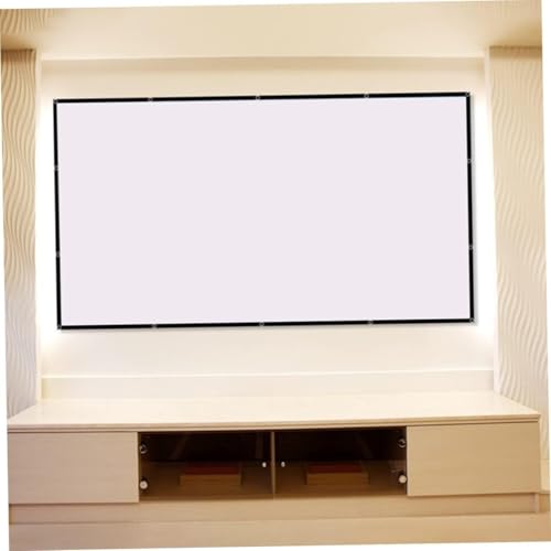 Pantalla para proyector 100 pulgadas blanca antiarrugas miniatura 6