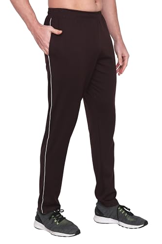 Image of Men's Cotton Hosiery Track Pants | Loose Fit Nightwear & Plus Size Lounge Bottoms | Soft Stretchable Cotton Lower | Pocket Zippers | Comfortable Daily Home Wear Pants | Sizes S-6XL