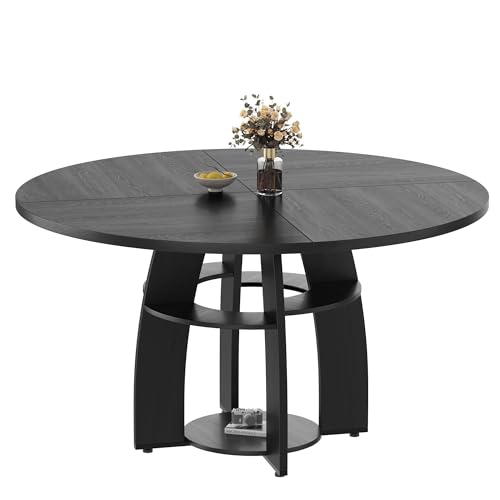 Table salle à manger ronde 120 cm idéale pour repas conviviaux en appartement