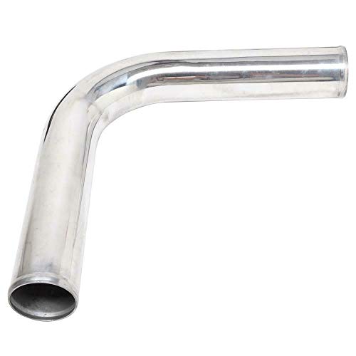 Sunroad 2.5" 8Pcs Universal Aluminum Hose 610Mm Polished Aluminum Turbo Intercooler Hose+8 Elbow Hose+16 Clamps #TOP4