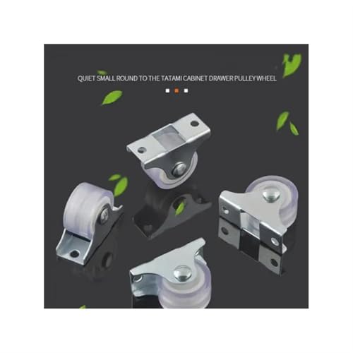 Double roulement roulette chariot plat pliable avec visserie complète lot de 4