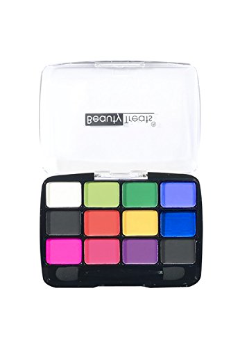 GENX Womens 12 Color Matte Natural Smoky Travelling Size Eyeshadow Palette 412 (Bright)