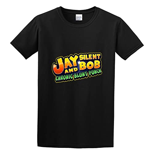 Bild: Blog Jay Silent Bob Chronic Blunt Punch Logo Unisex T-Shirt Printed Tee Black Mens Top Shirt M f�r 17,93 EUR  bei Amazon