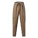 WENKOMG1 Man Fashion Clothing - Military Tactical Combat Drawstring Hiking Work Pants with Pockets Khaki Cargos Big and Tall Fishing Pant Winter Clothing for Men Working (XL - Khaki)