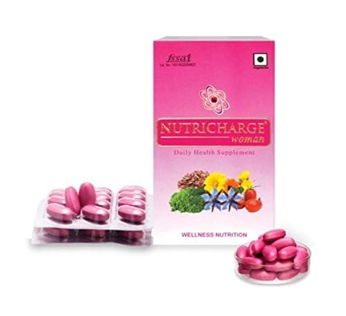 SB HERBAL Nutricharge Woman Daily Health Supplement with Vitamins, Minerals and Plant Extracts, 15 Nutrients, Pink-picture-23