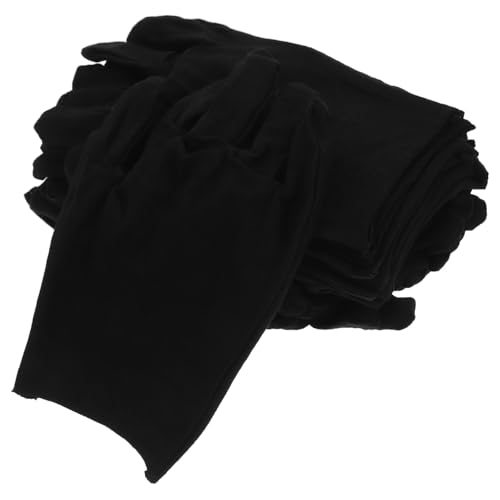 Guantes de algodón negro sin olor para mujer que buscan protección laboral reutilizable