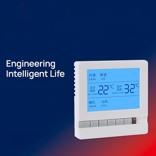 Termostato preciso con pantalla LCD para gestionar la temperatura de calefacción por suelo 8