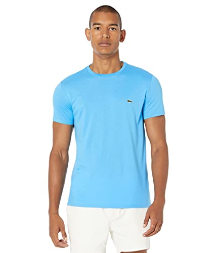 Lacoste Men's Short Sleeve Pima Jersey Crew Neck Tee, Argentine Blue, XXXXL