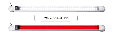 LED Rail Light - Pivoting, 2-Color (White/Red), 18