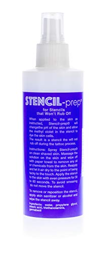 InkJet Stencil-Prep Spray - 8 Oz - Smudge-Proof Tattoo Stencil Transfer Formula (2 Bottles)