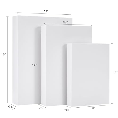Suncolor 12 Pack Assorted Sizes(4 Boxes 11", 4 Boxes 14", 4 Boxes 16") White Gift Boxes With Lids For Christmas thumb #1