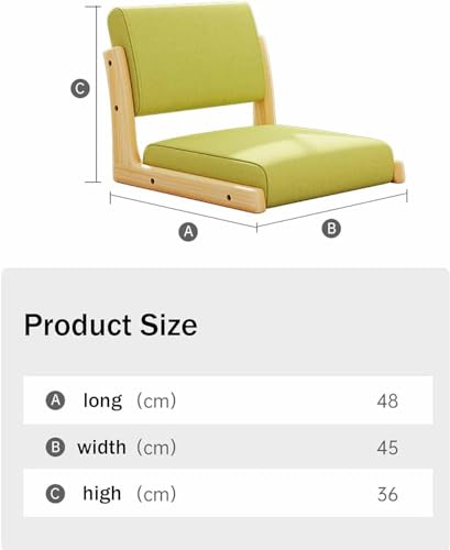 Chaise de sol avec support dorsal et coussin de méditation orange nomade - 2