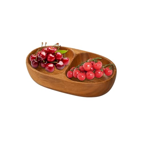 Generico Cuencos para aperitivos – Cuencos para aperitivos de frutas secas para – Contenedor de alimentos de madera para cocina nueces cereales Candy Picnic Camping