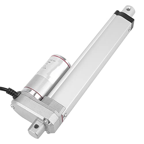 Linjärt Ställdon DC 12v 140KG Elektrisk Kolv, Ställdon 12v 150mm Lyftslag Elmotor Multifunktion för Bilar Teknikindustri Lantbruksmaskiner Bröllopssystem Silver (150 mm)