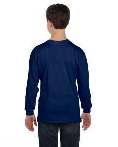Product of Brand Gildan Youth 53 oz Long-Sleeve T-Shirt - Navy - L - (Instant Savings of 5% & More)2