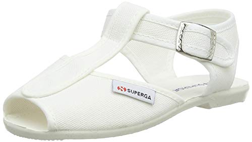 Superga Jungen Unisex Kinder 1200 COTJ T-Spangen Sandalen, Weiß...