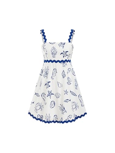 cider white and blue dress Womens Sun Short Spaghetti Strap Square Neck Fruit Print Summer Beach Mini Casual Dresses at Amazon Women's Clothing store Girls Black Dress - hook-and-eye Size:50R Coat - 44 Waist (+$10)