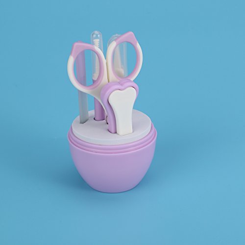 5 peças de conjunto de cuidados de cuidados para bebês com cortador de unhas pinça portátil para via