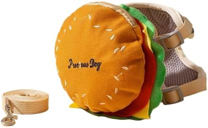 Adjustable Pet Puppies Self-Carrier Hamburger Bag for Dog Outdoor Training Hiking with Leash Bags Pet Backpack for Small Dogs image 5