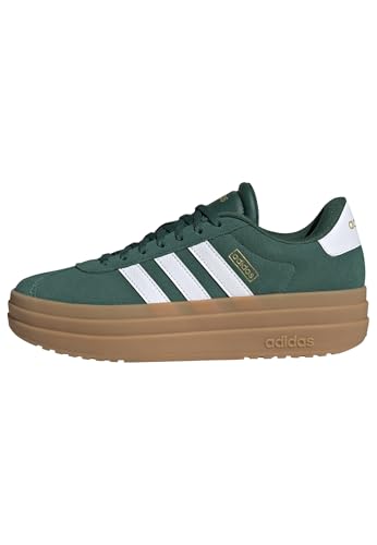 adidas Damen VL Court Bold Shoes, Collegiate Green/Cloud White/Gold Metallic, 39 1/3 EU