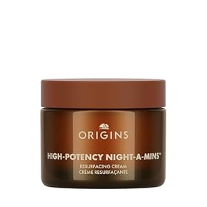 Origins High-Potency Night-A-Mins Resurfacing Face Moisturizer with Jojoba | Night Cream, 1.7 Fl Oz