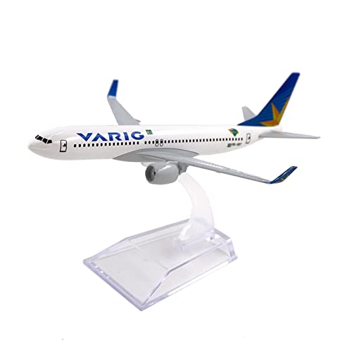 Modèle d'avion 737 VARIG en métal 16 cm résistant pour collection sans usure - 6